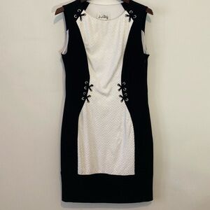 Joseph Ribkoff Black and White Mini Dress Size10
